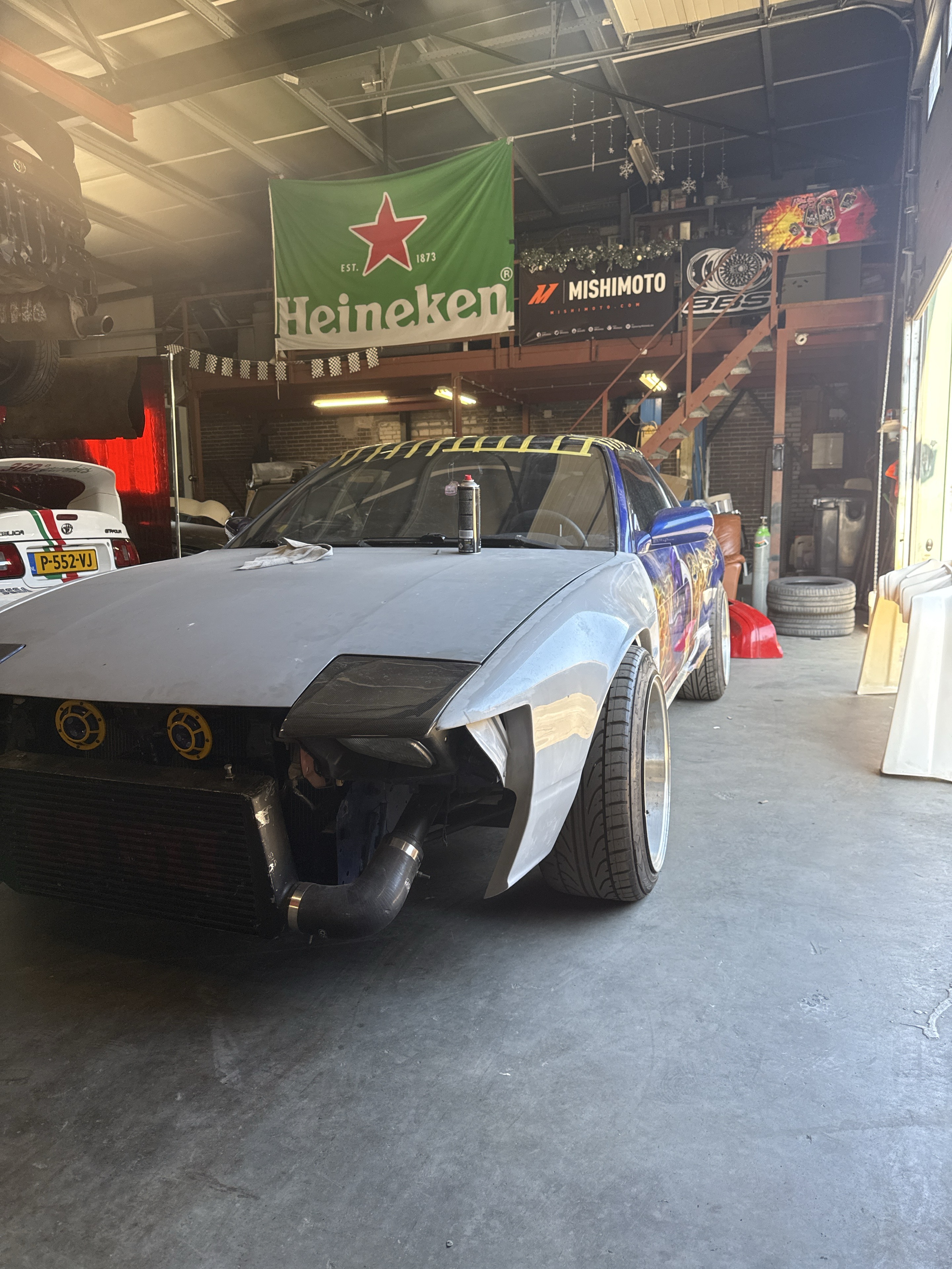 Front of the S13 during bodywork