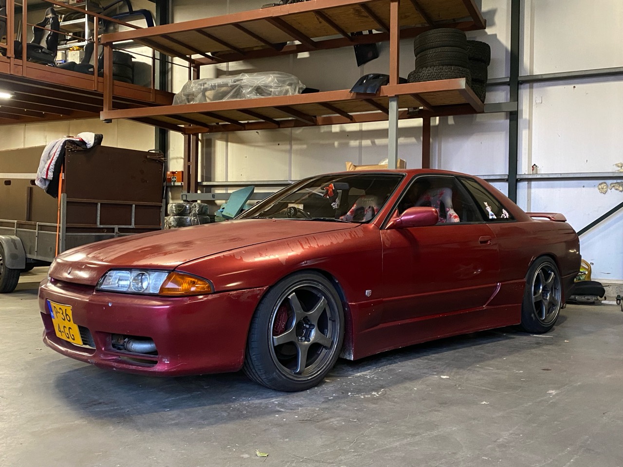 Nissan Skyline R32 in the workshop